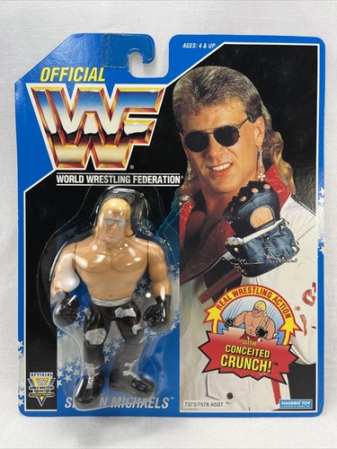 WWF HASBRO Shawn Michaels Cute + Sexy  MOC Blue Ca...