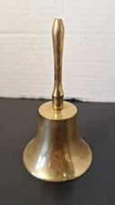 Vintage Brass Dinner Bell, 4.5" Dainty And Cute