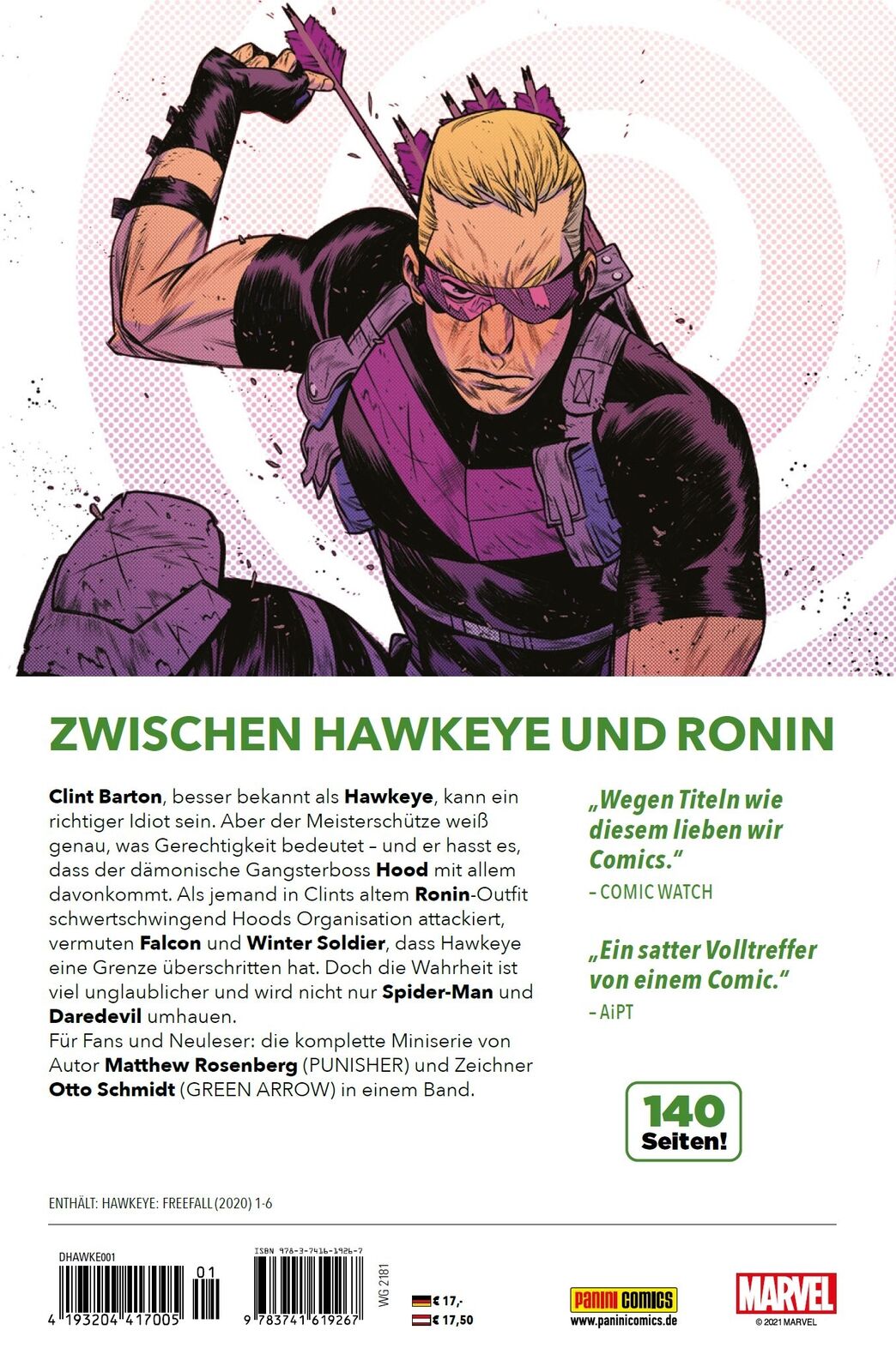 Thumbnail - Matthew Rosenberg; Otto Schmidt; Matthias Wieland / Hawkeye: Held In