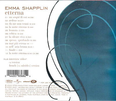 EMMA SHAPPLIN - Etterna CD New SirH70 44001836824| eBay