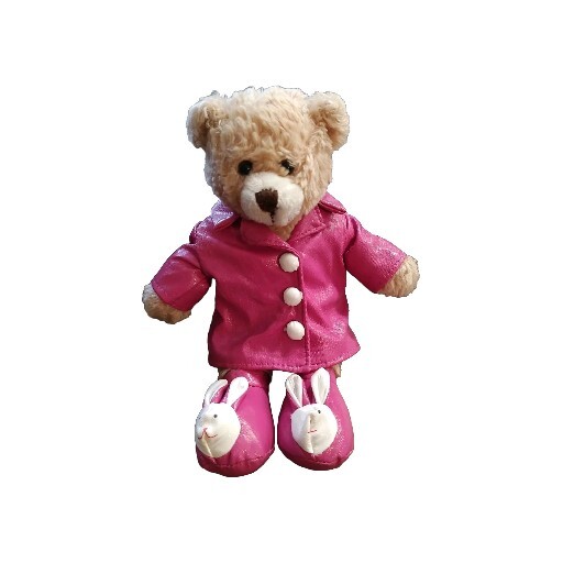 Bunny Raincoat Plushland Easter BEAR in Pink RAINCOAT BOOTS 9