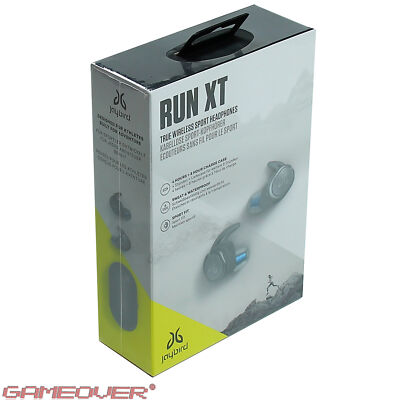  Jaybird RUN XT Sport True Wireless In-Ear Headphones Bluetooth Grey - NEW Original Packaging