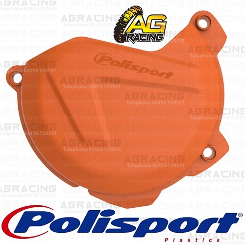 Polisport Orange Clutch Cover Protector For KTM EXCF SXF Husqvarna FC