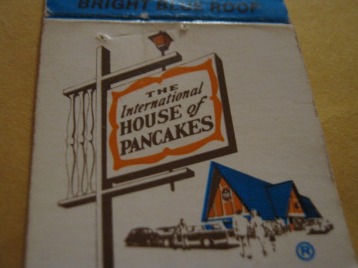 Vintage IHOP The International House of Pancakes Restaurant empty Matchbook