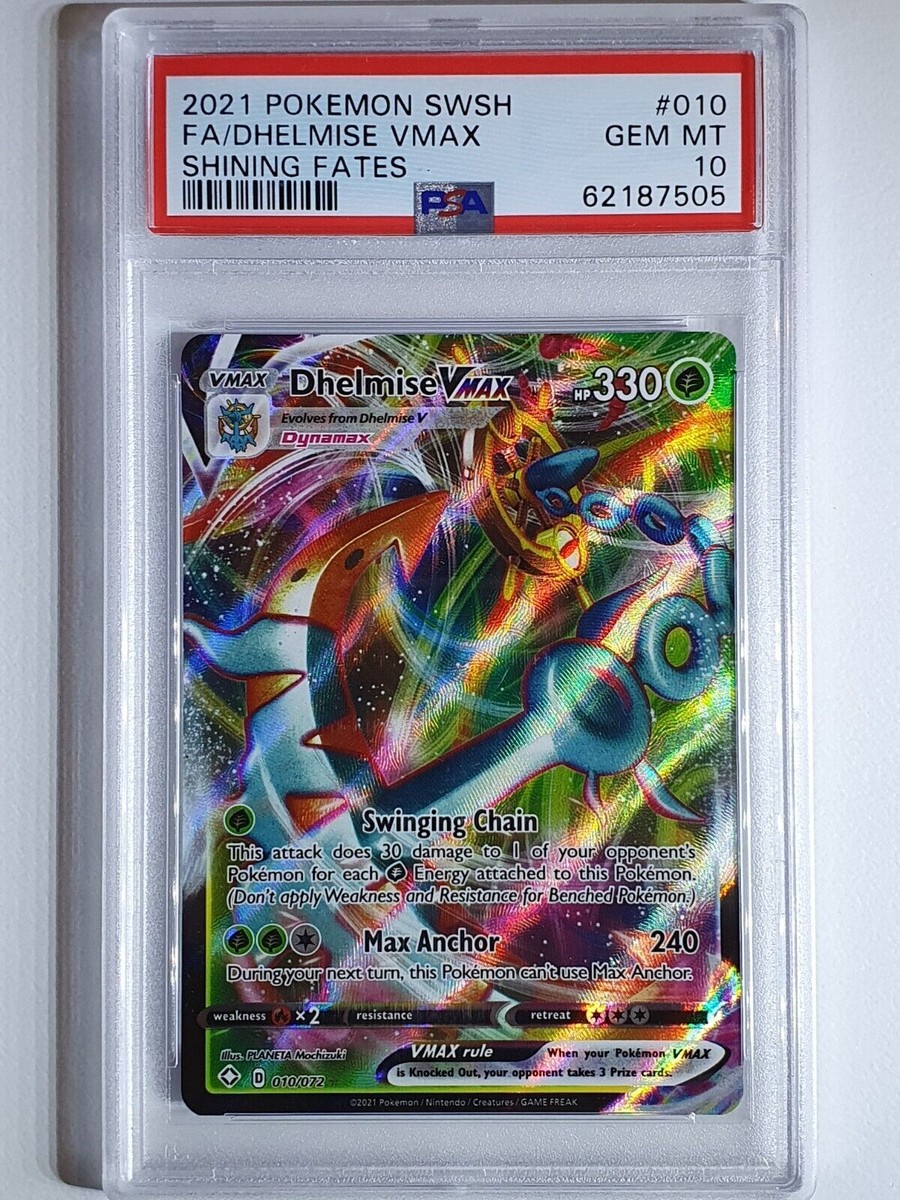 ポケモン - カミハテーズ 2021 Pokemon Dhelmise Vmax 010/072 Shining Fates Full Art