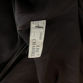 Lise Charmel France Robe Small S Brown Gold Lace Sheer Lingerie Deadstock VTG