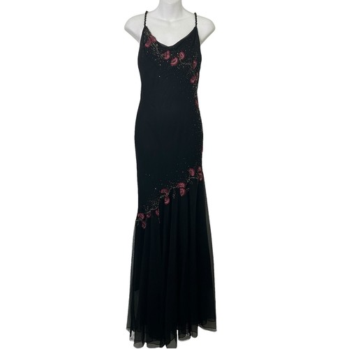xscape black mermaid dress Vintage Xscape Joanna Chen Women's Black One Shoulder Mermaid Dress Gown Size 4