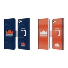 CUSTOM EDINBURGH RUGBY 2024/25 KIT LEATHER BOOK WALLET CASE FOR APPLE iPOD TOUCH