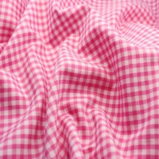 Gingham Polycotton Fabric 1/4" 1/8" Checked Material Plaid Gingham Dress Fabric