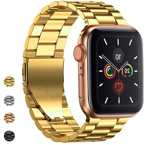 For Apple Watch 9 Ultra 8 7 SE 6 5 4 3 2 1 Stainless Steel Metal Link Band Strap - Picture 8 of 9
