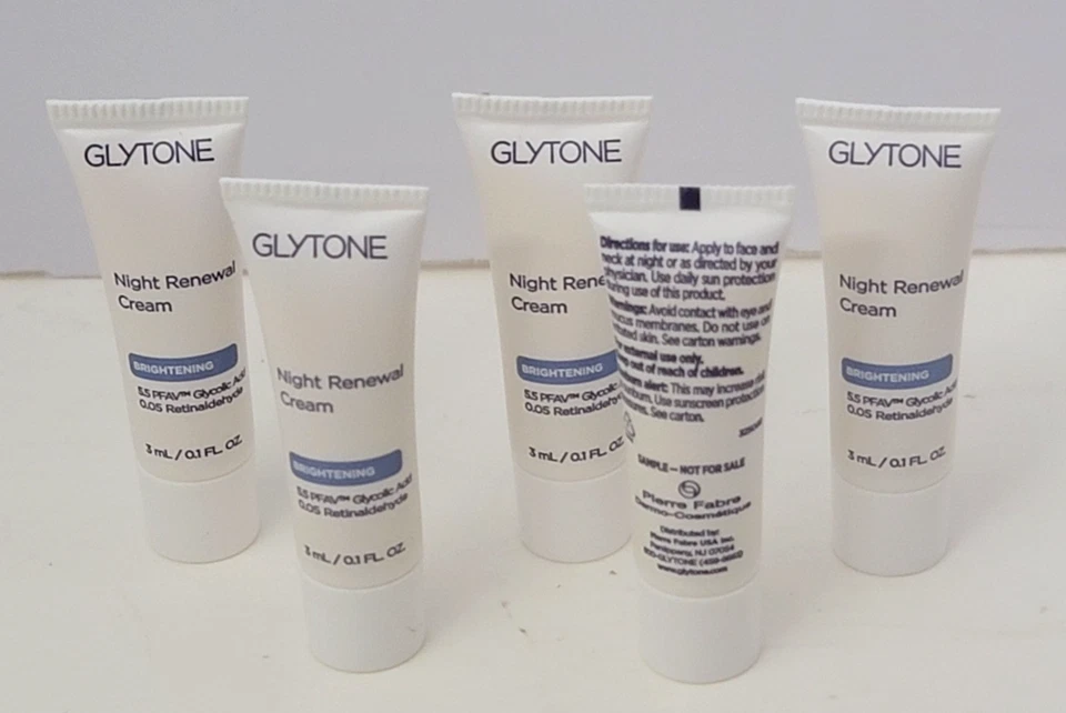 5 pk GLYTONE Brightening Night Renewal Cream 0.1 fl oz with Glycolic Acid - Image 3 of 3
