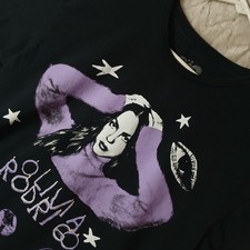 Olivia Rodrigo GUTS Tour T-Shirt Black Purple Graphic Butterfly Logo Adult Large