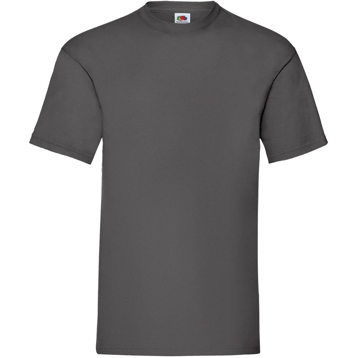 Camiseta Básica De Algodón Fruit Of The Loom Para Hombre - Talla 5XL, Color Gris, Suave Y Duradera