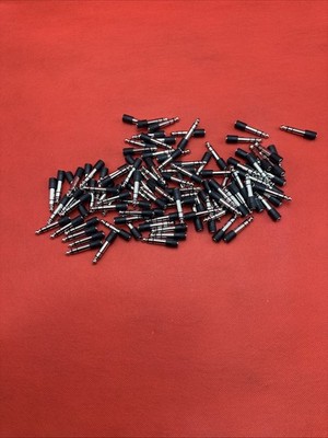 Lot Of 100 , 3.5mm (mini-plug) to 1/4'' (instrument jack) stereo cable adapter