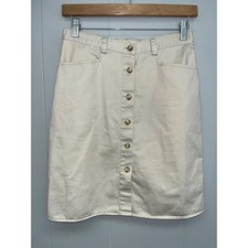 Gap Button Front Khaki Mini Skirt Size 4