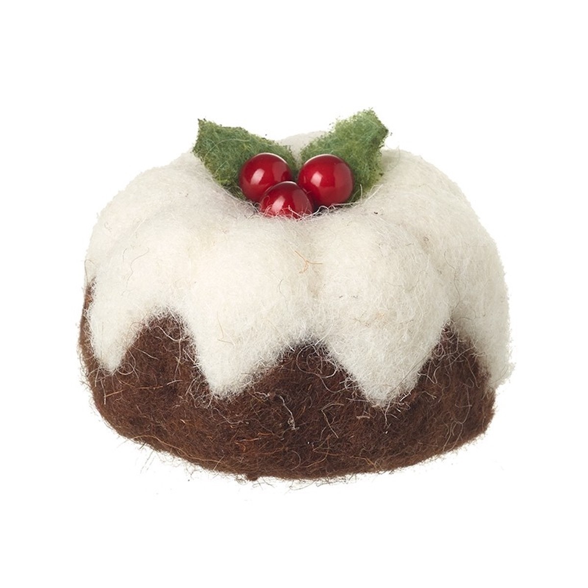 Felt Christmas Pudding Decoration by Heaven Sends Rustic Homeware Accessory