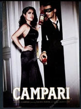 2007 Salma Hayek photo Campari aperitif vintage print ad