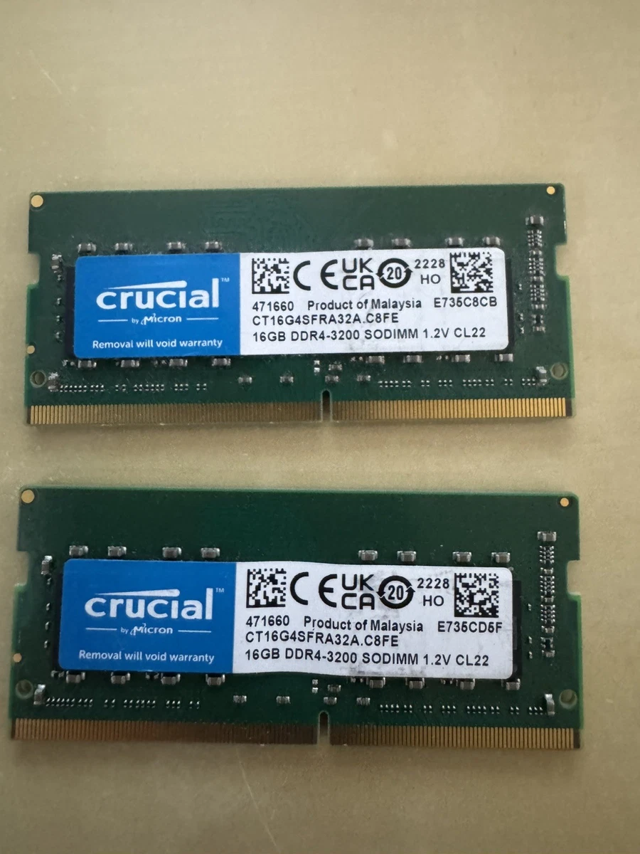 Crucial DDR4 SDRAM 32 GB Total Capacity Memory (RAM) for sale - eBay