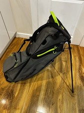 Taylormade Flextech Lite Golf Stand Bag 4-Way Grey Lime Green with Hood