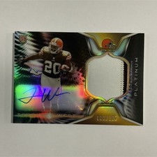 2014 Topps Platinum Black Auto Rookie Patch Terrance West #ARP-TW /125 Browns