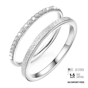 Authentic 2-Pack Gold Plated Stacking Rings for Oura Ring 4/Ring 4 Ceramic/Gen 8 Silver-1