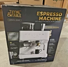 Thyme & Table TT1579R Barista Espresso Machine 15‑Bar Burr Grinder Sand White