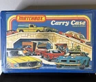 Vintage Matchbox 24 Car Carry Case Only Blue 1978 Lesney w/ 1 Tray & Orig Tag