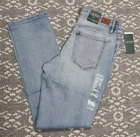 New Lauren Ralph Lauren Premier Straight Curvy Stretch Jeans - Size 6 - Blue