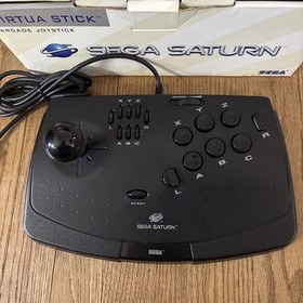 Sega Saturn Virtua Stick Joystick Controller MK-80112 Open Box, Reg Card, Tested