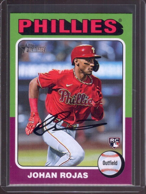 JOHAN ROJAS 2024 Topps Heritage Photo Image Variation #171 Rookie SP RC