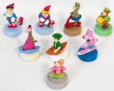 Yogi Bear Friends and Flintstones Glider Toys 1990 Wendys and Dennys, Lot of 8