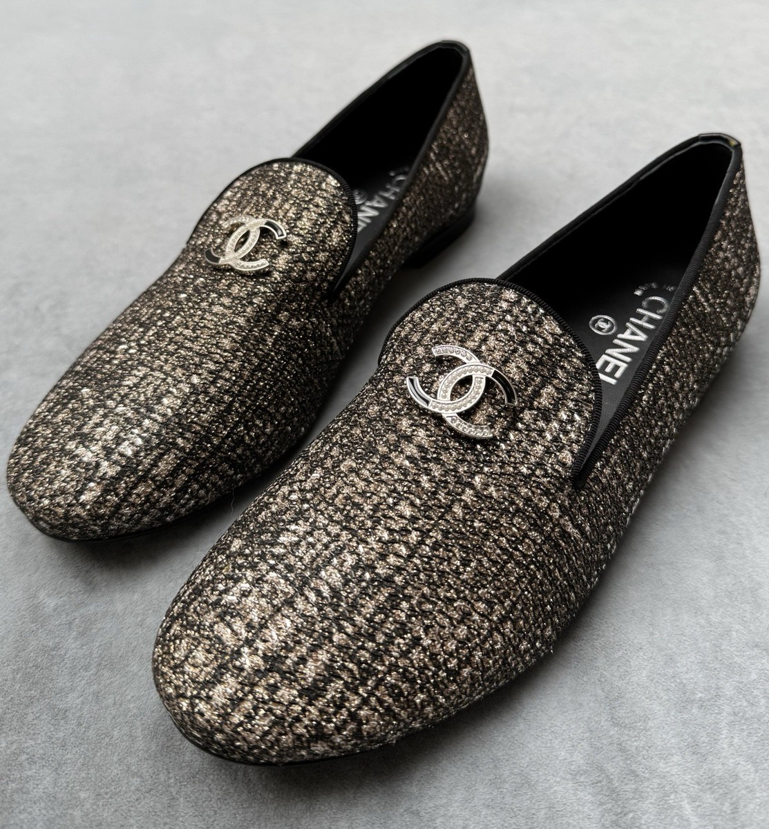 CHANELローファー シャネル】ローファー シャイニー クランプル カーフスキン