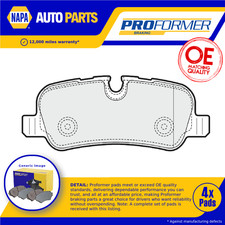 Brake Pads Set fits LAND ROVER DISCOVERY Mk3 4.4 Rear 04 to 09 Proformer