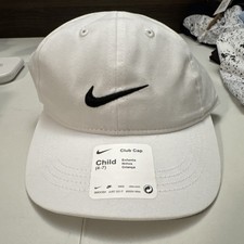 Nike Child Club Cap 4-7 White Hat8A2319-001