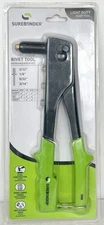 Surebonder 8575 Rivet Tool Kit Hand Riveter Popgun w/ 4 Piece Nose