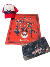 NHL Washington Capitols Hockey Cap Hat Towel Fanny Pack SET  NEW FREE SHIPPING