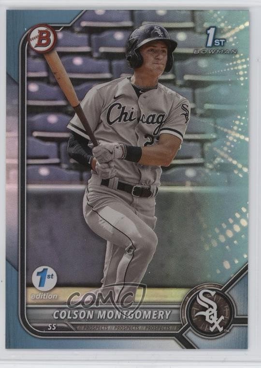 2022 Bowman 1st Edition Sky Blue Foil Colson Montgomery #BPPF-71 1k9t