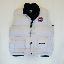 Canada Goose Freestyle Down Vest Large L White Arctic 100% Authentic MSRP $895
