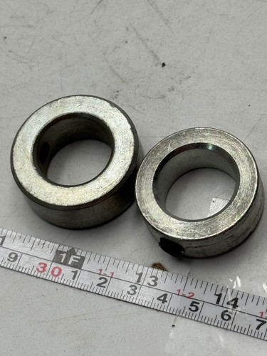 Set Screw Shaft Collar Zinc Plated Steel Round Bore Collar Coupling-2PK