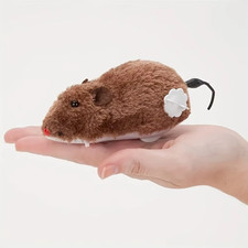 Wind Up Mouse Toy Plush Moving Animal Interactive Cat Dog Kids Toy 1