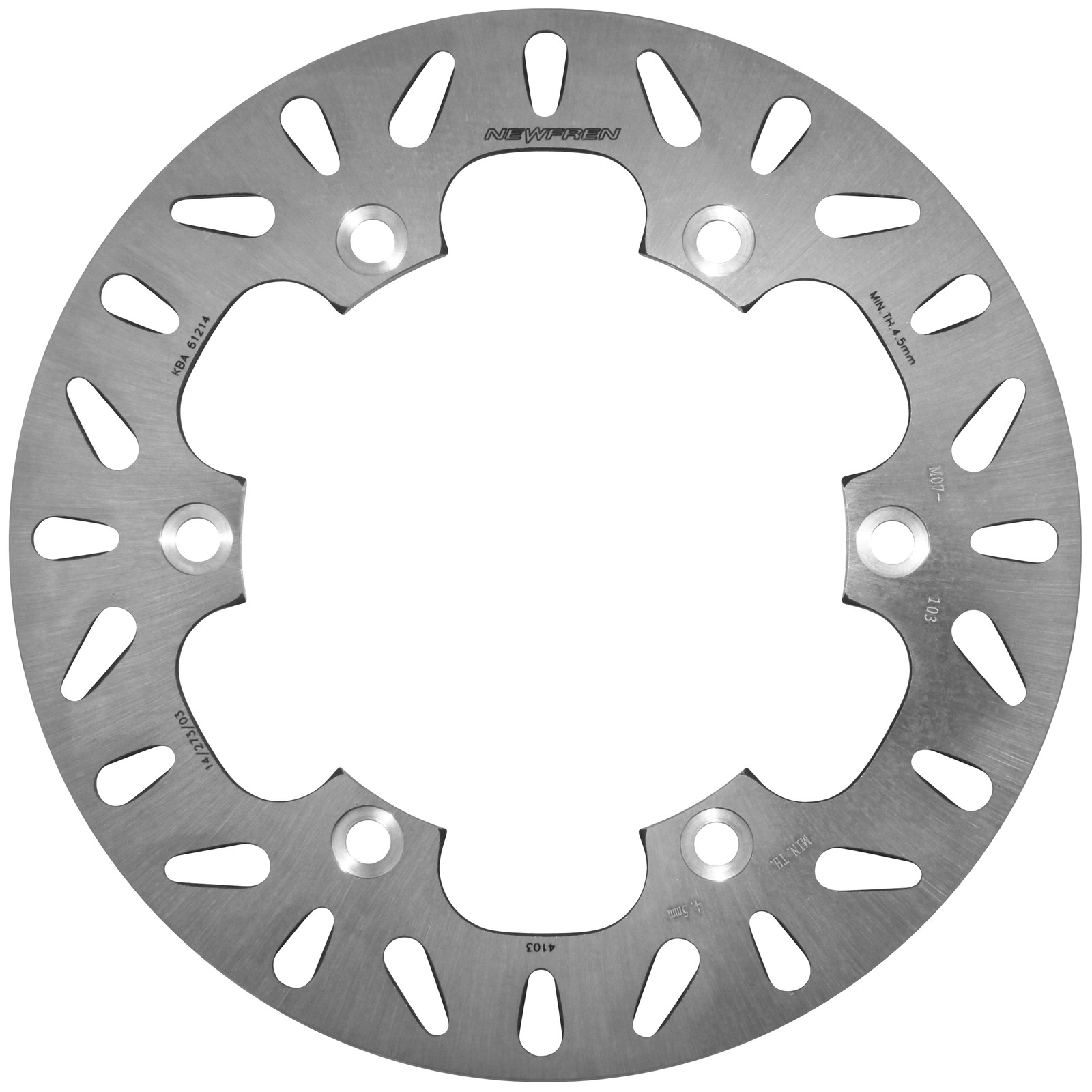Disque de frein avant adaptable Honda Forza 125 contre vibrations