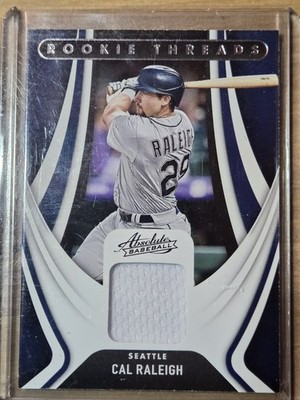 2022 Panini Cal Raleigh Patch Rookie Card RC RJS-CR Seattle Mariners Player Worn