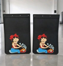 Vintage Betty Boop Riding A Motorcycle Mud Flaps 18x12 - New Old Stock Vintage Betty Boop Riding A Motorcycle Mud Flaps 18x12 - New Old Stock