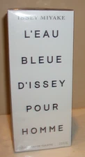 ISSEY MIYAKE L'EAU BLEUE D'ISSEY POUR HOMME EDT SPRAY FOR MEN 2.5 Oz / 75 ml NEW
