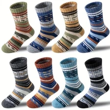 Boys Merino Wool Thermal Thick Warm Cozy Winter Socks Various Sizes Color Option