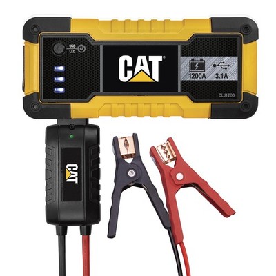 CAT 1200 Amp Jump Starter Power Bank USB C LED Light for V8 Cars and Trucks