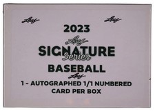 2023 Leaf Signature Series Baseball Hobby Box