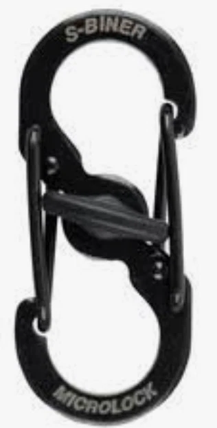 Nite Ize Stainless S-Biner Microlock - BLACK Lot of 10