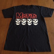 Misfits T-Shirt Short Sleeve Black Skulls Unisex Small