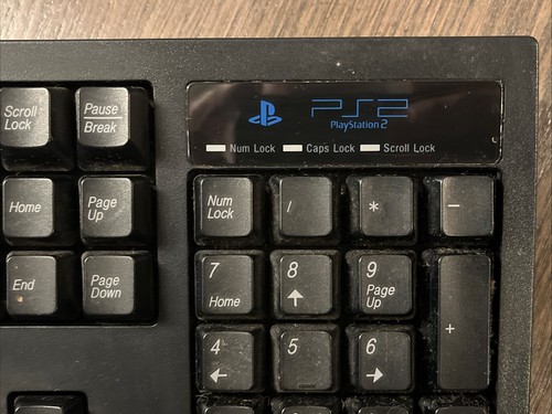 Sony PlayStation 2 Clavier USB Manette SCPH-10240 Noir Bel État - Photo 2/4